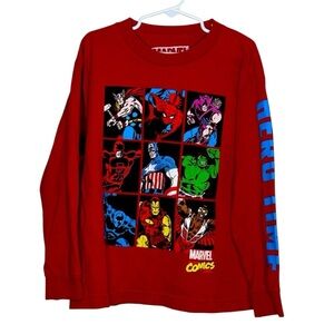 Kid’s Marvel Red Long Sleeve Shirt size 7